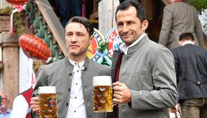 Wird von Effenberg wegen seines Umgangs mit Niko Kovac (links) und der Krise kritisiert: Bayern-Sportdirektor Hasan Salihamidzic (rechts).