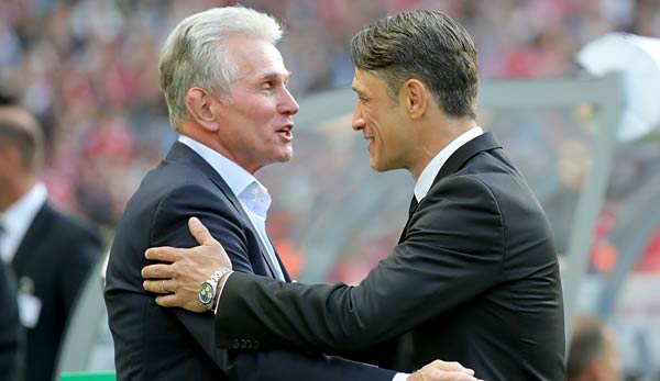 Jupp Heynckes und Niko Kovac beim DFB-Pokal-Finale 2018.