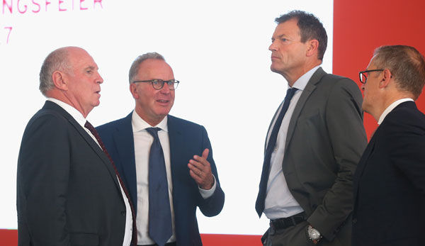 Uli Honeß, Karl-Heinz Rummenigge und Andreas Jung (v.l.n.r.)