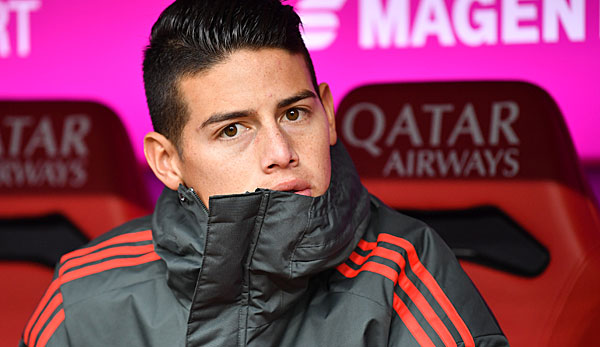 James Rodriguez fand sich beim FC Bayern zwischendurch vermehrt auf der Bank wieder.