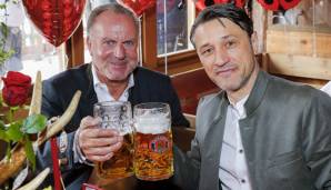 Niko Kovac (r.) genießt nicht die volle Rückendeckung der Bayern-Bosse um Karl-Heinz Rummenigge.