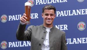 Kulturschock sieht anders aus! Königstransfer Philippe Coutinho fühlt sich bereits mächtig wohl in München - das Weißbier ist aber auch gut gezapft!