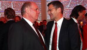 Der Präsident und sein Nachfolger: Herbert Hainer wird beim FC Bayern auf Uli Hoeneß folgen.