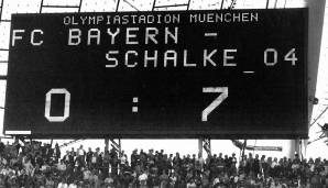Die heftigste Pleite der Vereinsgeschichte liegt allerdings ein bisschen länger zurück. Am 9. Oktober 1976 ballerte der FC Schalke 04 die Münchner mit 7:0 aus dem Olympiastadion. Unter anderem erzielte Klaus Fischer einen Viererpack.