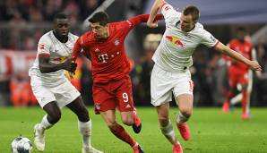 Hier spielt Dayot Upamecano noch gegen den FC Bayern München München und Robert Lewandowski, ab Sommer könnte der Franzose selbst das rote Trikot tragen.