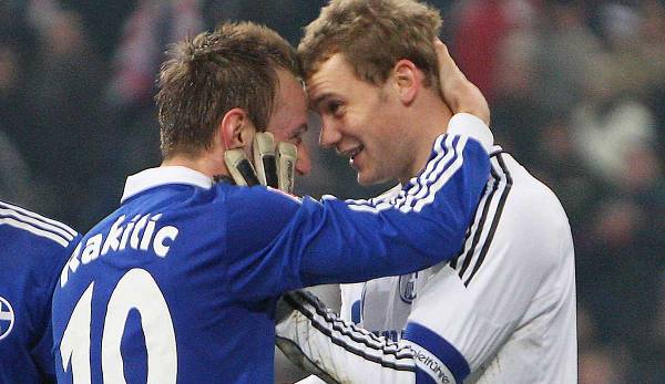 Spielten gemeinsam beim FC Schalke 04 und wurden gute Freunde: Manuel Neuer und Ivan Rakitic.