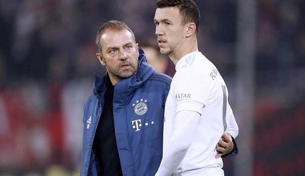 Verstanden sich beim FC Bayern München prächtig: Hansi Flick und Ivan Perisic.
