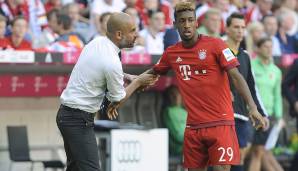 Kingsley Coman kam zum FC Bayern, als Pep Guardiola Trainer der Münchner war.
