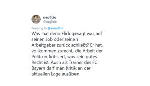 Hansi Flick, FC Bayern, Netzreaktionen