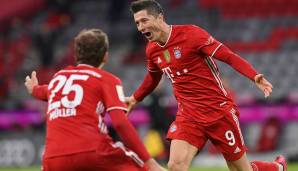 Könnte am Enden eine historische Saison mit einer neuen Tor-Bestmarke für die Bundesliga gespielt haben: Bayern Münchens Starstürmer Robert Lewandowski.