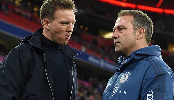 Der Bayern-Trainer und sein Nachfolger? Der Rekordmeister reagierte auf den drohenden Flick-Abgang im Sommer mit einer Kontaktaufnahme zu Julian Nagelsmann von RB Leipzig.