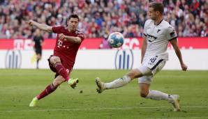 Mit einem herrlichen Schlenzer aus gut 20 Metern erzielte Robert Lewandowski das Münchener 2:0 gegen Hoffenheim.