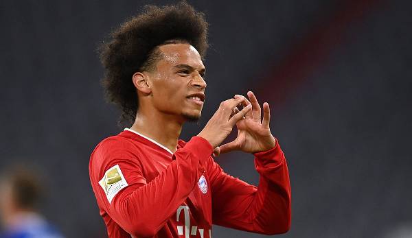 Leroy Sane played a strong first half of the season in the Bayern jersey.