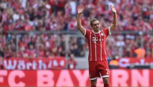 Platz 12: Philipp Lahm mit 3,19 Prozent der Stimmen – Gewann achtmal die Deutsche Meisterschaft, sechsmal den DFB-Pokal und einmal die Champions League mit dem FC Bayern.