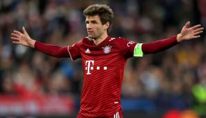 Platz 1: Thomas Müller mit 17,02 Prozent der Stimmen – Gewann zehnmal die Deutsche Meisterschaft, sechsmal den DFB-Pokal und zweimal die Champions League mit dem FC Bayern.