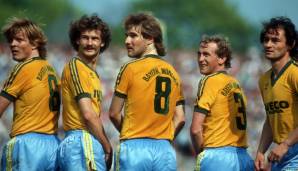 Der FC Bayern in Blau und Gelb? 1983/84 war das möglich.
