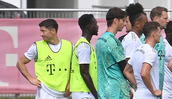 Robert Lewandowski made headlines with a listless performance in Bayern Munich's training session.