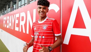 Adam Aznou: Der 16 Jahre alte linke Außenbahnspieler wechselte 2022 ablösefrei vom FC Barcelona zur U17 des FC Bayern. Der Sohn marokkanischer Eltern genoss die La-Masia-Ausbildung.