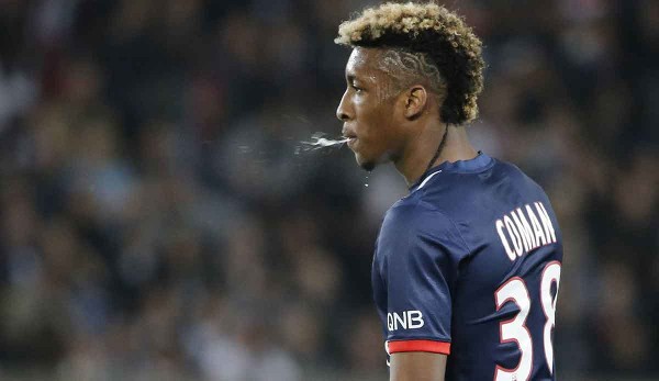 Kingsely Coman only made four competitive appearances for his youth club Paris Saint-Germain.