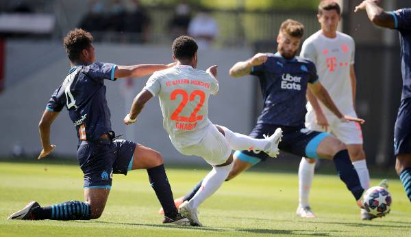Die Entscheidung: Serge Gnabry trifft zum 1:0 gegen Olympique Marseille.