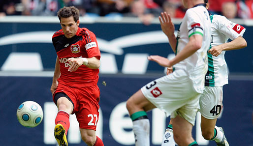Bei Bayers 5:0-Heimsieg gegen Gladbach in der letzten Saison erzielte Gonzalo Castro auch einen Treffer