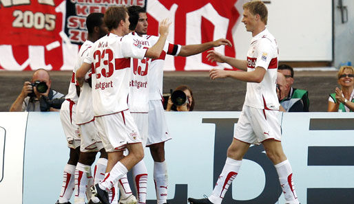 Der VfB Stuttgart besiegt den SC Freiburg beim ersten Heimspiel der Saison mit 4:2