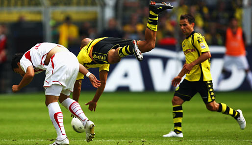 Der VfB Stuttgart holte in der Vorrunde bei Borussia Dortmund ein 1:1