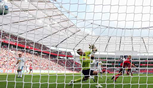 Stefan Kießling erzielte in der Vorunde den Siegtreffer zum 2:1 für Bayer Leverkusen