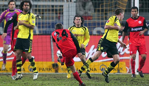 Frankfurts Sebastian Jung erzielte gegen Dortmund sein erstes Bundesliga-Tor