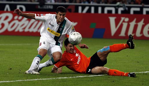 Raul Bobadilla erzielte in der Hinrunde beim 2:0-Sieg der Gladbacher den ersten Treffer