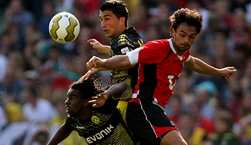 Hannover 96 erkämpfte sich im Hinspiel gegen Dortmund ein 1:1
