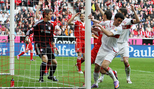 Ciprian Marica (vorne) erzielte gegen Bayern München den Siegtreffer für den VfB Stuttgart