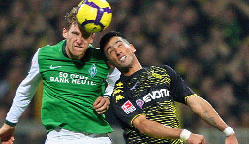 Das Hinspiel zwischen Werder Bremen und Borussia Dortmund endete 1:1