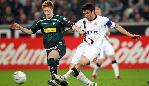 Marco Reus (l.) erzielte gegen Eintracht Frankfurt das 1:0