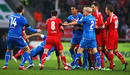 Hoffenheim siegte im Hinspiel mit 4:0 in Köln