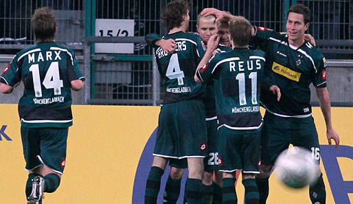Borussia Mönchengladbach beendete die Hinrunde im souveränen Mittelfeld