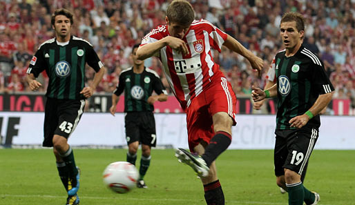 Thomas Müller traf in der 9. Minute zum 1:0 für den FC Bayern