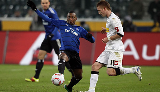 Eljero Elia (l.) erzielte die 1:0-Führung für den Hamburger SV