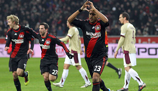 Arturo Vidal erzielte gegen Hannover sein neuntes Saisontor für Leverkusen