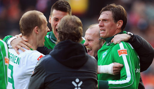 Mit einem starken Teamgeist siegte Werder Bremen mit 3:1 gegen den SC Freiburg