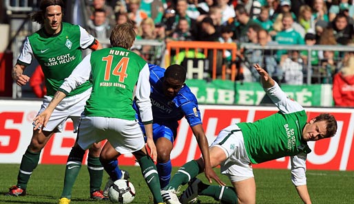 Null Punkte und 0:10 Tore: Der SC Freiburg sah gegen Werder in der vergangenen Saison kein Land
