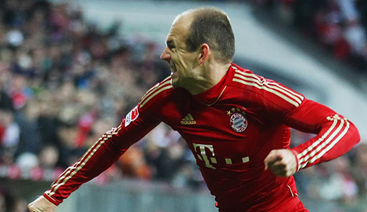 Arjen Robben erzielt gegen Werder Bremen zwei Tore für den FC Bayern