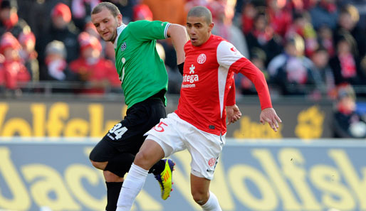 Mohamed Zidan sorgte im zweiten Spiel für Mainz mit seinem 1:0 für die Führung der Hausherren.