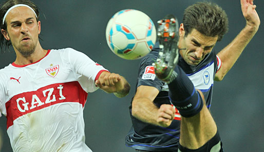 Hertha gewann das Hinspiel gegen Stuttgart knapp