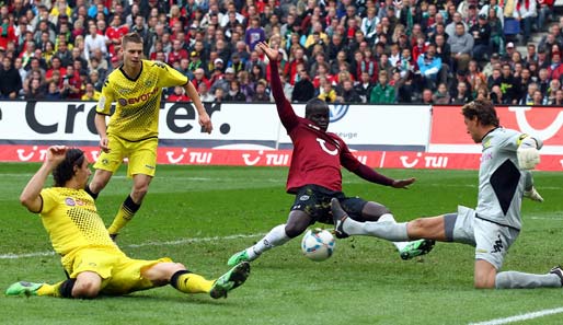 Hannover 96 drehte in der Hinrunde die Partie gegen Dortmund in den letzten drei Minuten