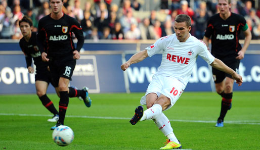 Lukas Podolski traf beim Kölner 3:0-Sieg im Hinspiel doppelt