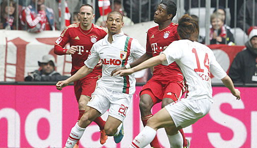 Der FC Bayern und der FC Augsburg duellierten sich zum ersten Mal in der Allianz Arena