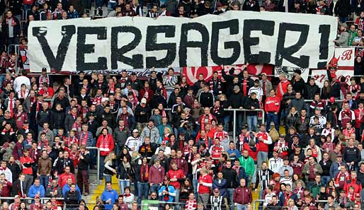 "Versager" : Die Fans des 1. FC Kaiserslautern hatten eine deutliche Botschaft für ihr Team