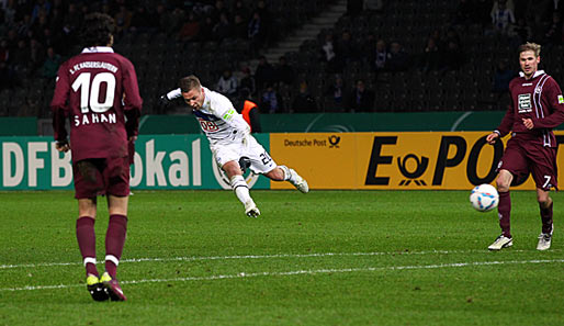Beide Teams trafen sich diese Saison auch im DFB-Pokal: Hertha BSC siegte mit 3:1