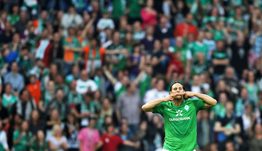 Claudio Pizarro entschied mit seinem Doppelpack wieder einmal das Spiel zu Gunsten von Werder